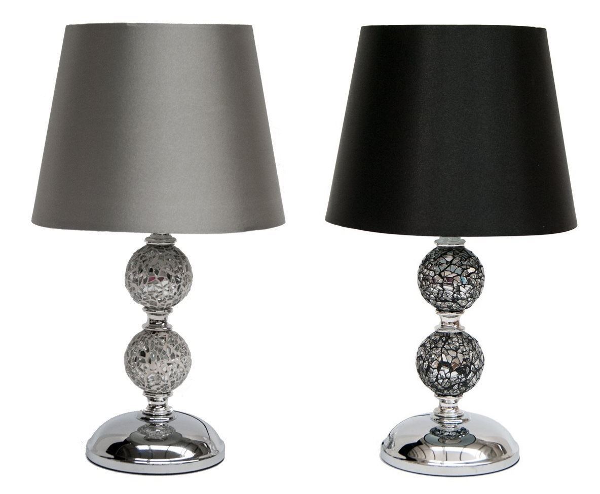 black mosaic table lamp